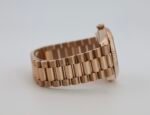 Rolex Day-Date 40 Rose Gold Olive Green Roman Dial & Fluted Bezel President Bracelet 228235 - - 图片 5