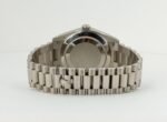 Rolex White Gold Day-Date 40 Watch - Fluted Bezel - Meteorite Baguette Diamond Dial - President Bracelet - 228239 mtdp - 图片 8