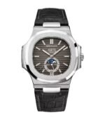 41mm Annual Calendar Moon Phase Steel Charcoal Dial