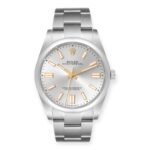 Rolex Oyster Perpetual 41 Silver Dial Steel Mens Watch 124300