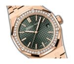 37mm 18k Rose Gold Diamond Bezel Green Dial Automatic - 图片 2