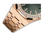 37mm 18k Rose Gold Diamond Bezel Green Dial Automatic - 图片 3