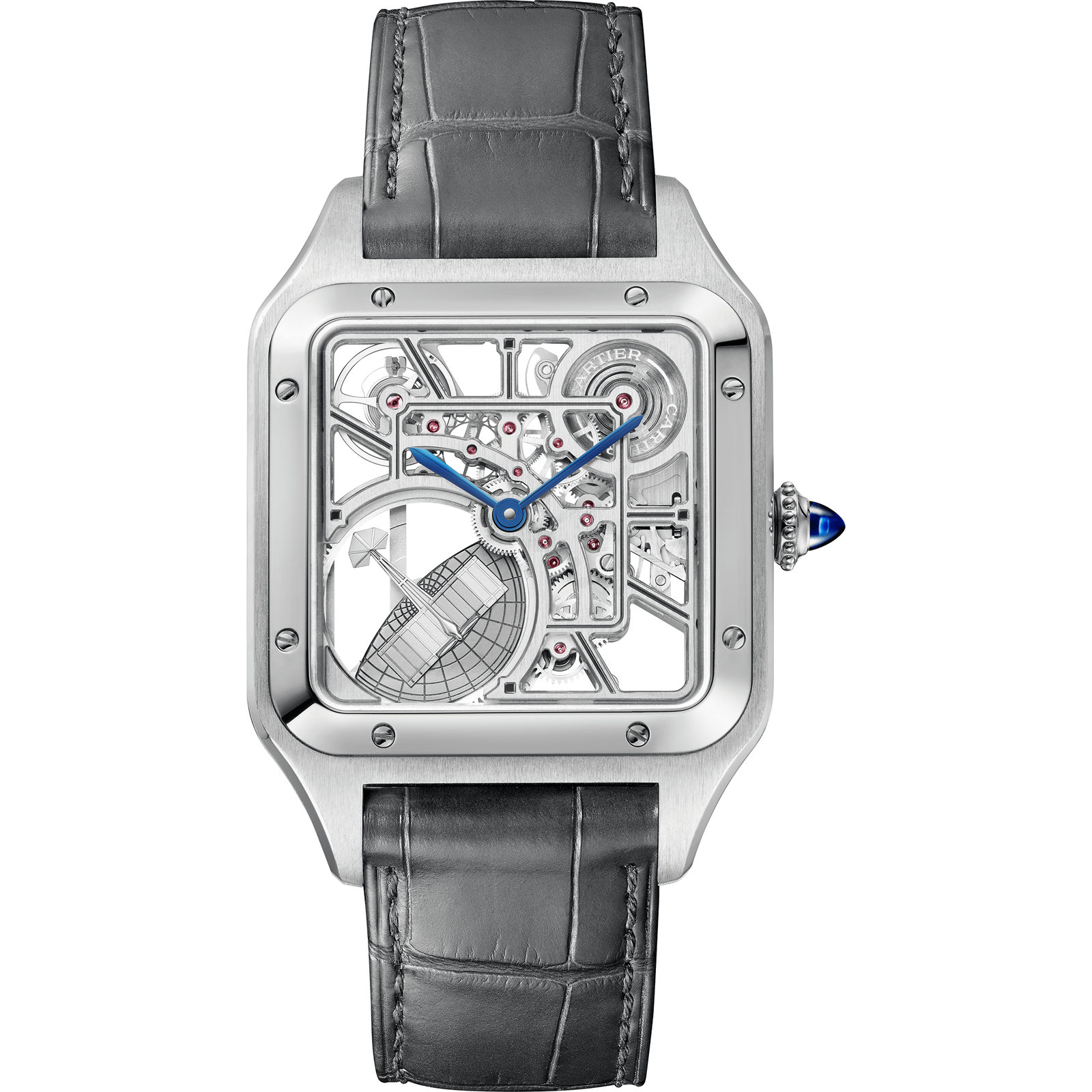CRWHSA0032_1.png Santos-Dumont Skeleton Watch with micro-rotor WHSA0032 - Image 1
