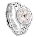 Breitling Navitimer World GMT A24322 Silver Dial Steel Mens Watch - 图片 3