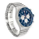 Breitling Super Chronomat B01 AB0136 Blue Dial Steel Mens Watch - Image 5