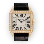 Cartier Santos Dumont Yellow Gold WH100351 Silver Dial Women's Watch - 图片 5