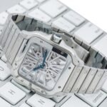 Cartier Santos WHSA0015 39.8mm White Dial With Stainless Steel Bracelet - Image 2