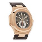 Patek Philippe Nautilus 5980R 40.5MM Black-Brown Dial With Leather Bracelet - 图片 4