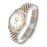 Rolex Datejust 36mm 16233  Steel Yellow Gold White Diamond Dial Mens Watch - 图片 5
