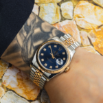 Rolex Datejust 36mm Steel & Rose Gold Fluted Bezel Ref. 116231 with Blue Diamond Dial and Jubilee Bracelet (Year: 2008- 2012) - Image 6