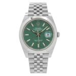Rolex Datejust 41 – Oystersteel with Mint Green Fluted Motif Dial and Jubilee Bracelet Ref. 126300