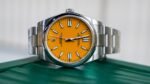 Rolex Oyster Perpetual 41mm – 124300, Yellow Dial, Stainless Steel Case, Oyster Bracelet - Image 5