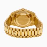 Rolex Yellow Gold Day-Date 40 Watch Champagne Baguette Diamond Dial - President Bracelet - Image 7